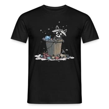 Anti Littering No Environment Recycle - Männer T-Shirt - Schwarz - Vorne - AI Model Male 178 light (178cm)
