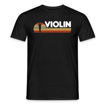 Geige Violine Geigenspieler Violinenspieler - Männer T-Shirt - Schwarz - Vorne - AI Model Male 178 light (178cm)