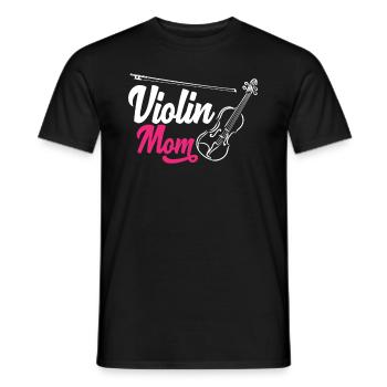 Geige Violine Geigenspieler Violinenspieler - Männer T-Shirt - Schwarz - Vorne - AI Model Male 178 light (178cm)