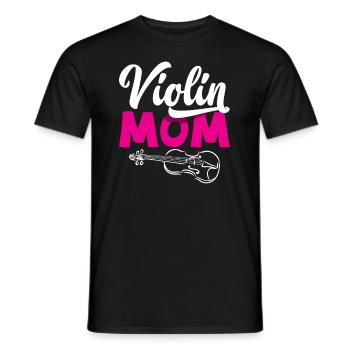 Violon Violon Violoniste Joueur de violon - T-shirt homme - noir - Devant - AI Model Male 178 light (178cm)