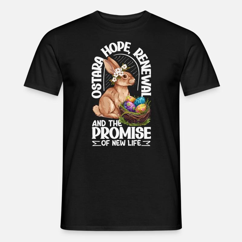 Easter Eostre Pagan Spring - Men's T-Shirt - black