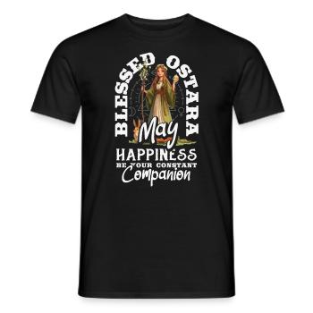 Pâques Eostre Printemps païen - T-shirt homme - noir - Devant - AI Model Male 178 light (178cm)