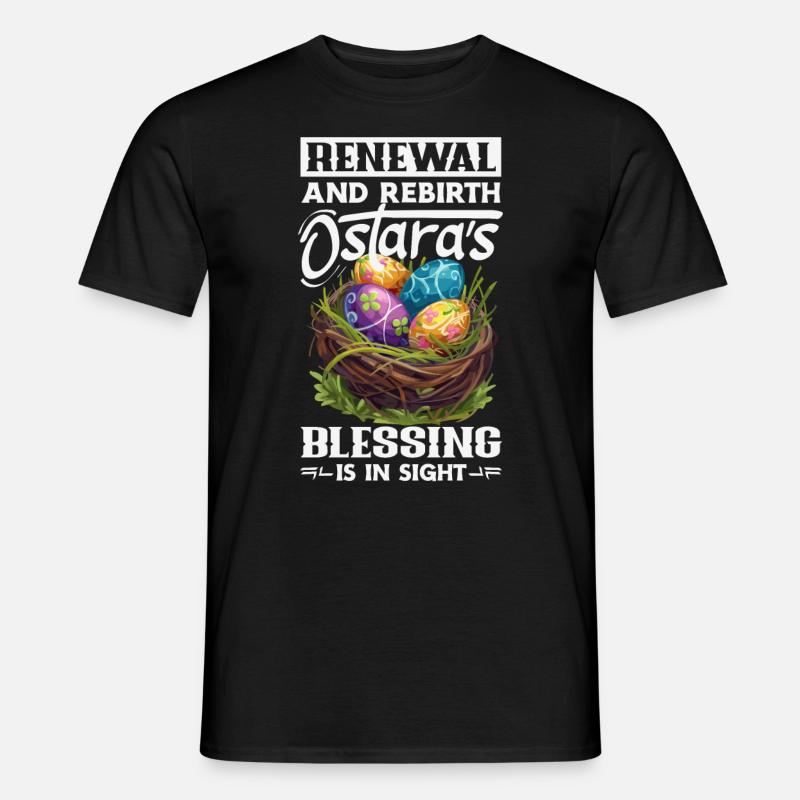 Easter Eostre Pagan Spring - Men's T-Shirt - black