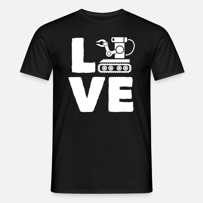 Programmeur de robots robotiques - T-shirt homme - noir