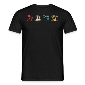 Programmeur de robots robotiques - T-shirt homme - noir - Devant - AI Model Male 178 light (178cm)