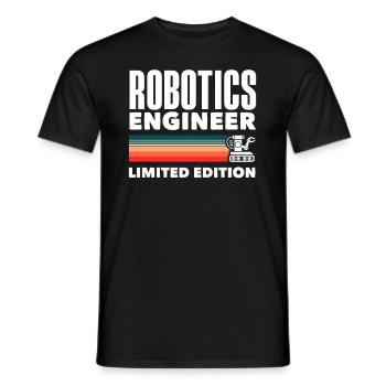 Programmeur de robots robotiques - T-shirt homme - noir - Devant - AI Model Male 178 light (178cm)