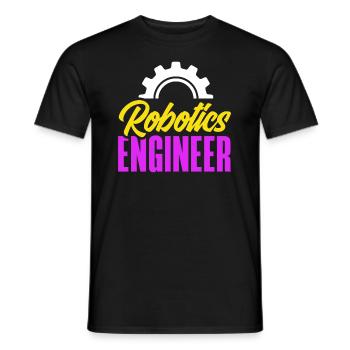 Programmeur de robots robotiques - T-shirt homme - noir - Devant - AI Model Male 178 light (178cm)