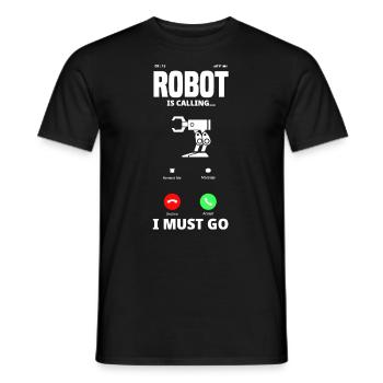Programmeur de robots robotiques - T-shirt homme - noir - Devant - AI Model Male 178 light (178cm)