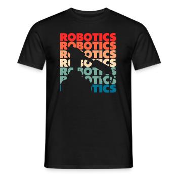 Programmeur de robots robotiques - T-shirt homme - noir - Devant - AI Model Male 178 light (178cm)