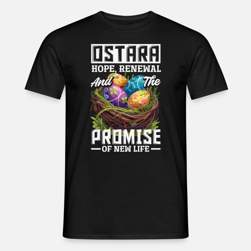 Easter Eostre Pagan Spring - Men's T-Shirt - black