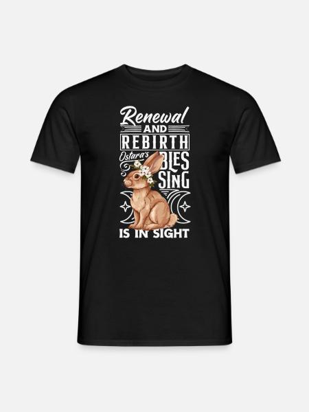 Easter Eostre Pagan Spring - Men's T-Shirt - black