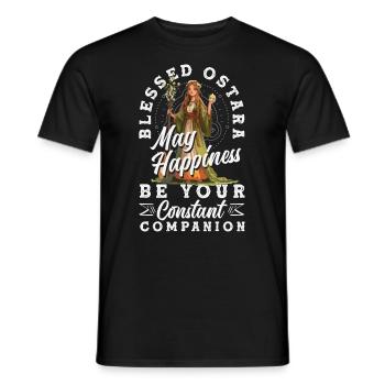 Pâques Eostre Printemps païen - T-shirt homme - noir - Devant - AI Model Male 178 light (178cm)