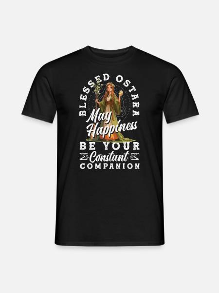 Easter Eostre Pagan Spring - Men's T-Shirt - black