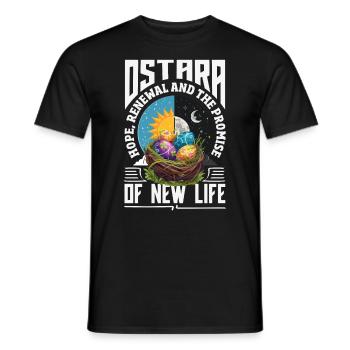 Easter Eostre Pagan Spring - Men's T-Shirt - black - Front - AI Model Male 178 light (178cm)