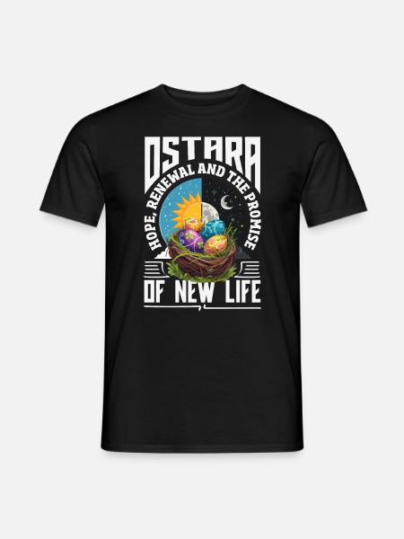 Easter Eostre Pagan Spring - Men's T-Shirt - black