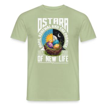 Easter Eostre Pagan Spring - Men's T-Shirt - sage - Front - AI Model Male 178 light (178cm)