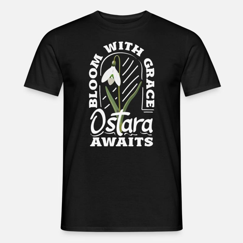 Easter Eostre Pagan Spring - Men's T-Shirt - black