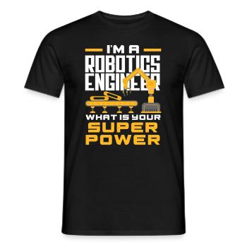 Programmeur de robots robotiques - T-shirt homme - noir - Devant - AI Model Male 178 light (178cm)