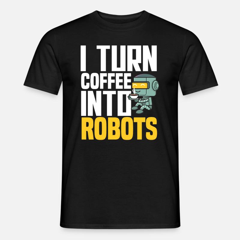 Programmeur de robots robotiques - T-shirt homme - noir