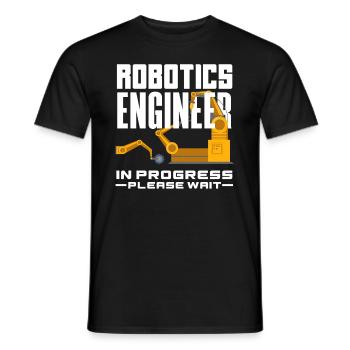 Programmeur de robots robotiques - T-shirt homme - noir - Devant - AI Model Male 178 light (178cm)