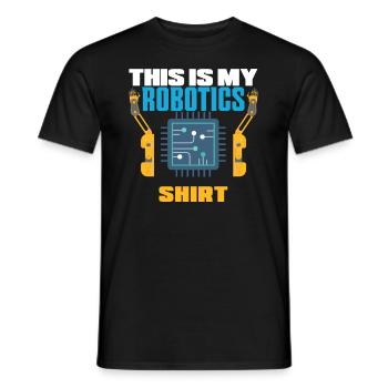 Programmeur de robots robotiques - T-shirt homme - noir - Devant - AI Model Male 178 light (178cm)
