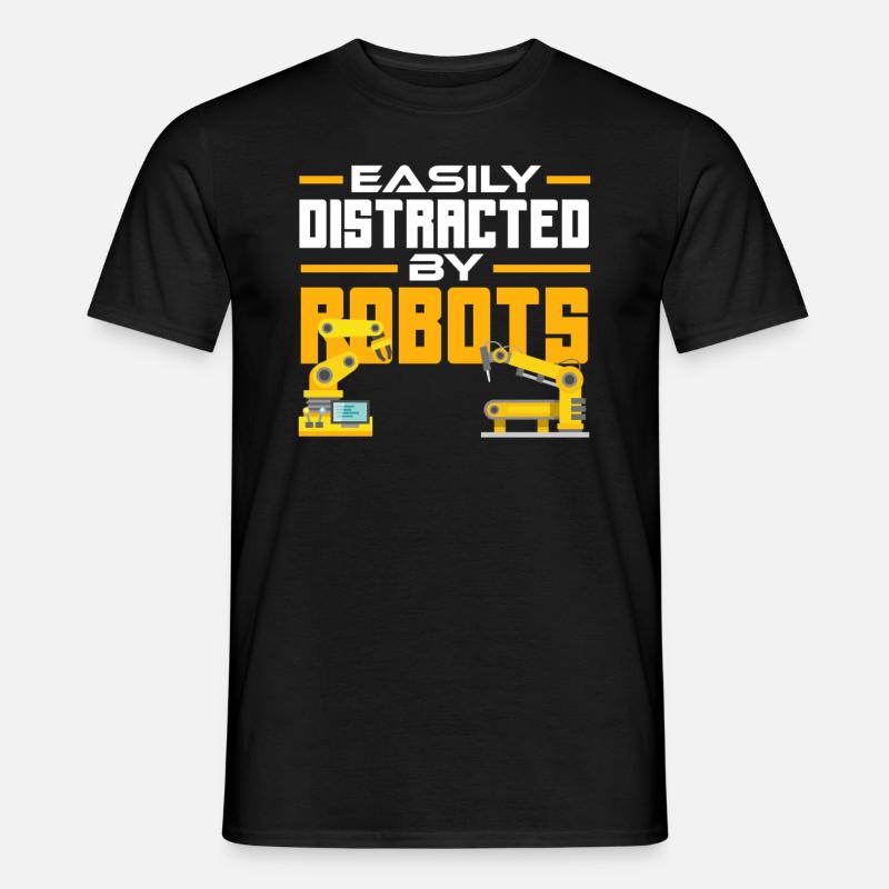 Programmeur de robots robotiques - T-shirt homme - noir