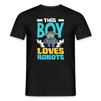 Programmeur de robots robotiques - T-shirt homme - noir - Devant - AI Model Male 178 light (178cm)