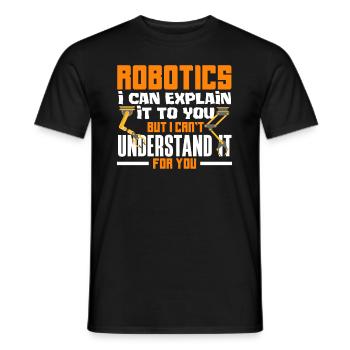 Programmeur de robots robotiques - T-shirt homme - noir - Devant - AI Model Male 178 light (178cm)