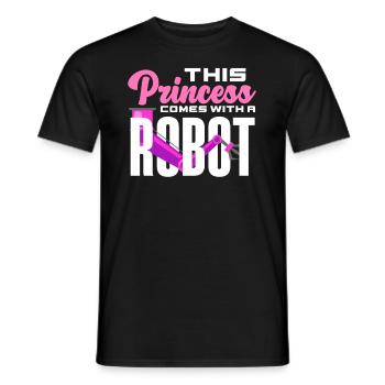 Programmeur de robots robotiques - T-shirt homme - noir - Devant - AI Model Male 178 light (178cm)