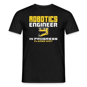 Programmeur de robots robotiques - T-shirt homme - noir - Devant - AI Model Male 178 light (178cm)
