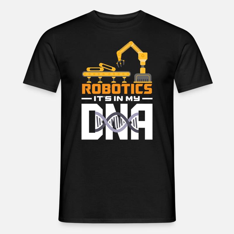 Robotik Roboter Programmierer - Männer T-Shirt - Schwarz
