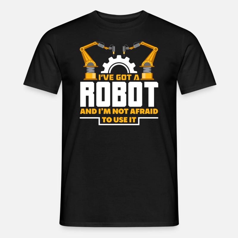 Robotik Roboter Programmierer - Männer T-Shirt - Schwarz