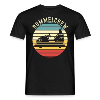 Freizeitpark Kirmes Rummel Autoscooter - Männer T-Shirt - Schwarz - Vorne - AI Model Male 178 light (178cm)
