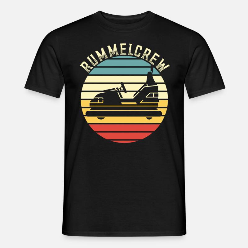 Freizeitpark Kirmes Rummel Autoscooter - Männer T-Shirt - Schwarz