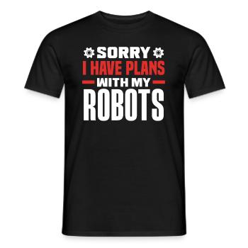 Programmeur de robots robotiques - T-shirt homme - noir - Devant - AI Model Male 178 light (178cm)
