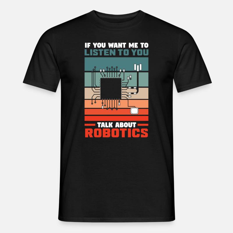 Programmeur de robots robotiques - T-shirt homme - noir