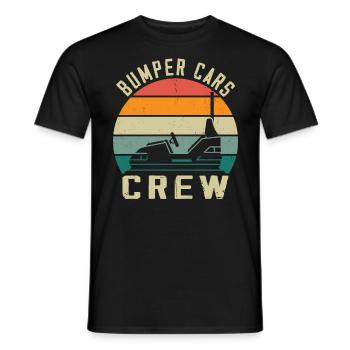 Freizeitpark Kirmes Rummel Autoscooter - Männer T-Shirt - Schwarz - Vorne - AI Model Male 178 light (178cm)
