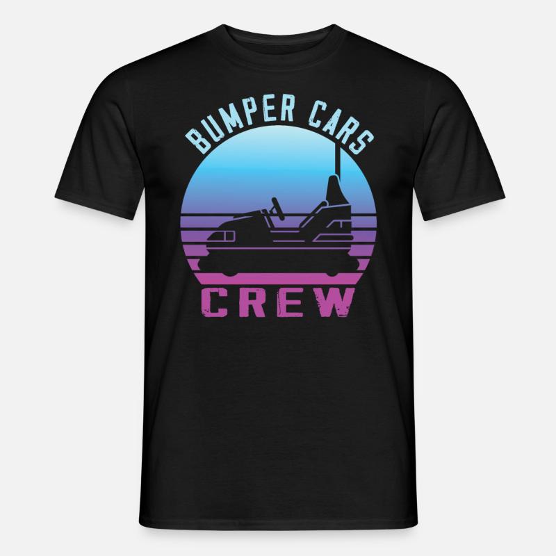 Freizeitpark Kirmes Rummel Autoscooter - Männer T-Shirt - Schwarz