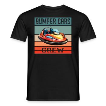 Freizeitpark Kirmes Rummel Autoscooter - Männer T-Shirt - Schwarz - Vorne - AI Model Male 178 light (178cm)