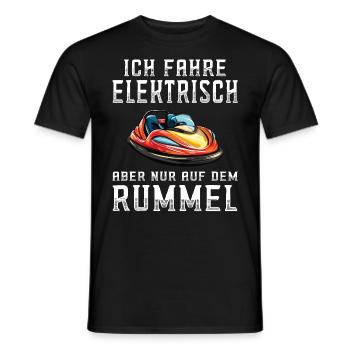 I Drive Electric Funfair Bumper Cars - Men's T-Shirt - black - Front - AI Model Male 178 light (178cm)