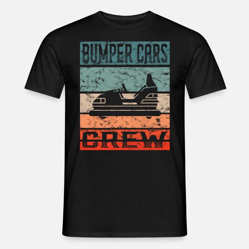 Freizeitpark Kirmes Rummel Autoscooter - Männer T-Shirt - Schwarz