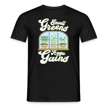 Microgreen Agriculture Gartenarbeit - Männer T-Shirt - Schwarz - Vorne - AI Model Male 178 light (178cm)
