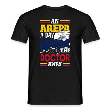 Arepas Colombian Venezuela Food - Men's T-Shirt - black - Front - AI Model Male 178 light (178cm)