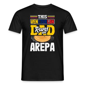 Arepas Colombien Venezuela Nourriture - T-shirt homme - noir - Devant - AI Model Male 178 light (178cm)