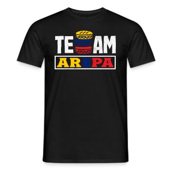 Arepas Colombien Venezuela Nourriture - T-shirt homme - noir - Devant - AI Model Male 178 light (178cm)
