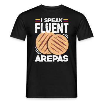 Arepas Colombien Venezuela Nourriture - T-shirt homme - noir - Devant - AI Model Male 178 light (178cm)