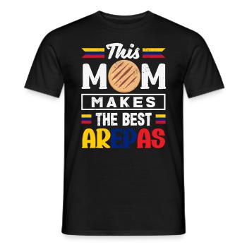 Arepas Kolumbianisch Venezoela Essen - Männer T-Shirt - Schwarz - Vorne - AI Model Male 178 light (178cm)
