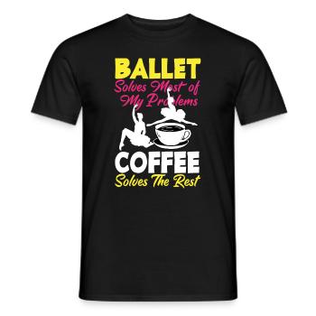 Süßes Ballerina Ballettänzerin Geschenk - Männer T-Shirt - Schwarz - Vorne - AI Model Male 178 light (178cm)