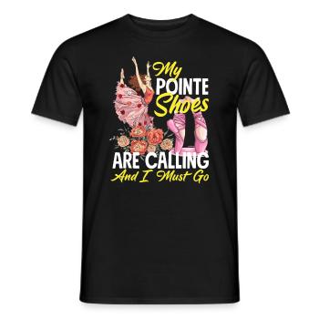 Süßes Ballerina Ballettänzerin Geschenk - Männer T-Shirt - Schwarz - Vorne - AI Model Male 178 light (178cm)