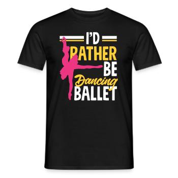 Süßes Ballerina Ballettänzerin Geschenk - Männer T-Shirt - Schwarz - Vorne - AI Model Male 178 light (178cm)
